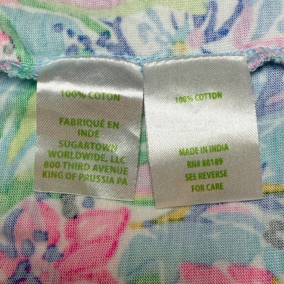 Lilly Pulitzer Geanna Tierred Swing Dress Amalfi Alligator Isle, Size M, EUC - Picture 8 of 9